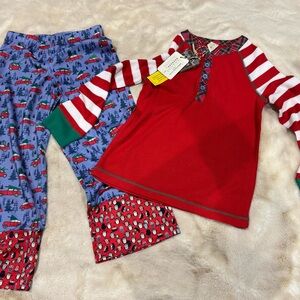 Matilda Jane Red and Blue Kids Pajama Set